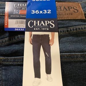 Chaps NWT size 36  x 32 denim blue jeans.